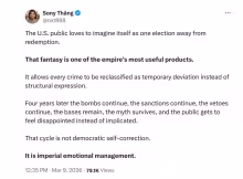 Sony Thang post on twitter